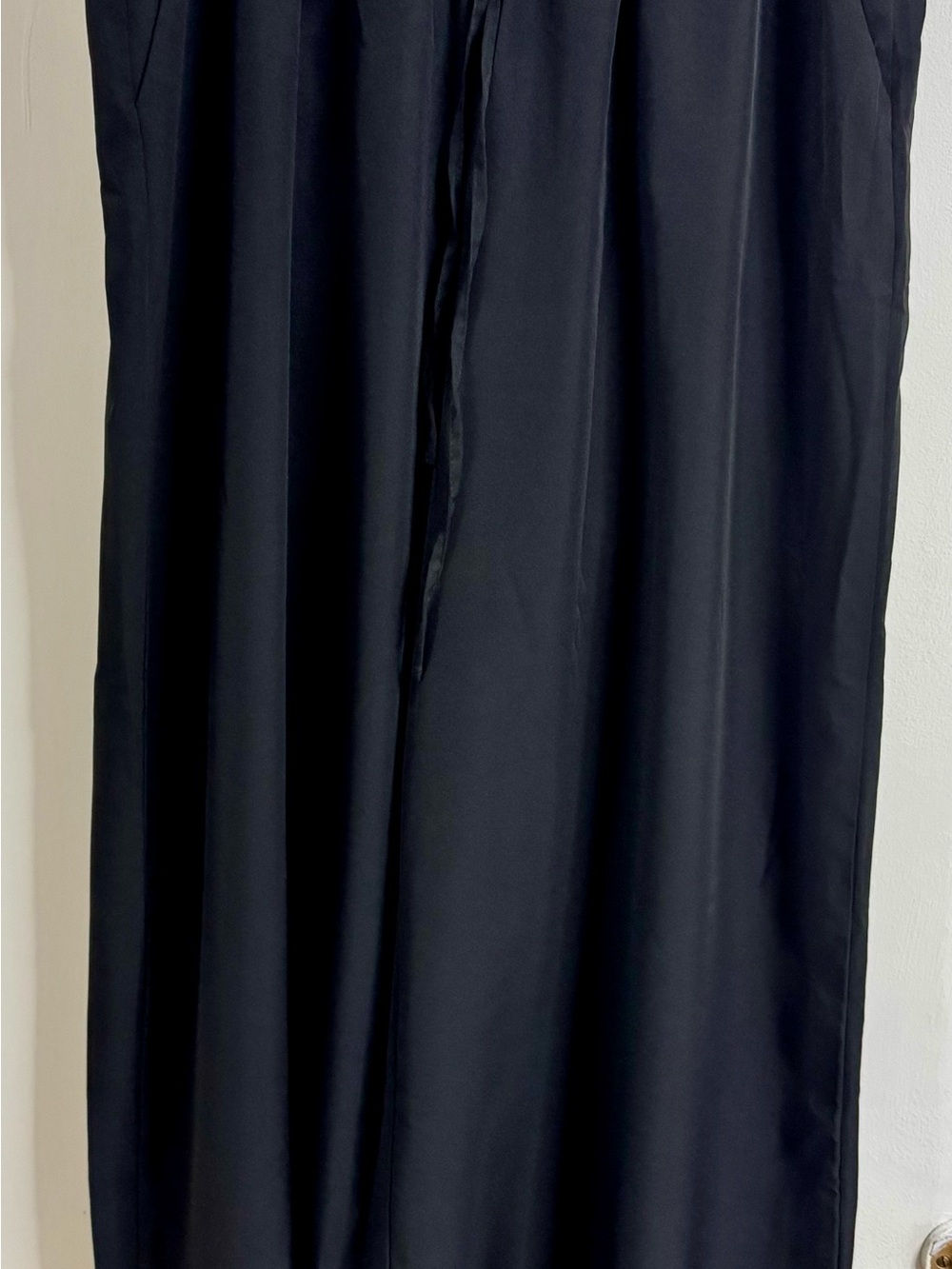 Women's Black High Waist Wide Leg Pant - Sleek Everyday Style